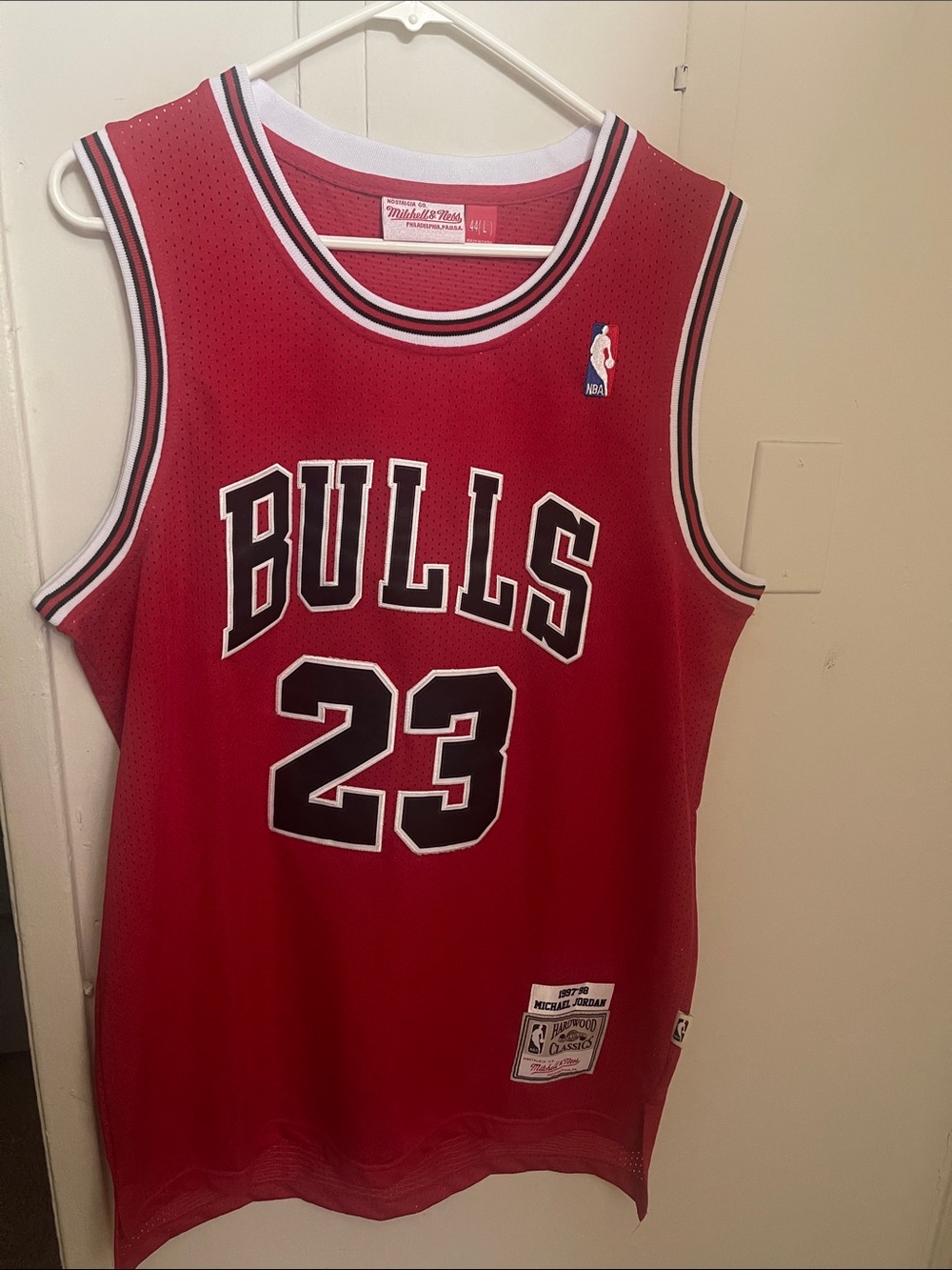 Mitchell & Ness Red Chicago Bulls #23 Throwback Jersey